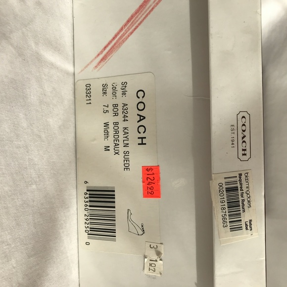 Coach Sued Ankle Strap Wedge Heal - Picture 9 of 11